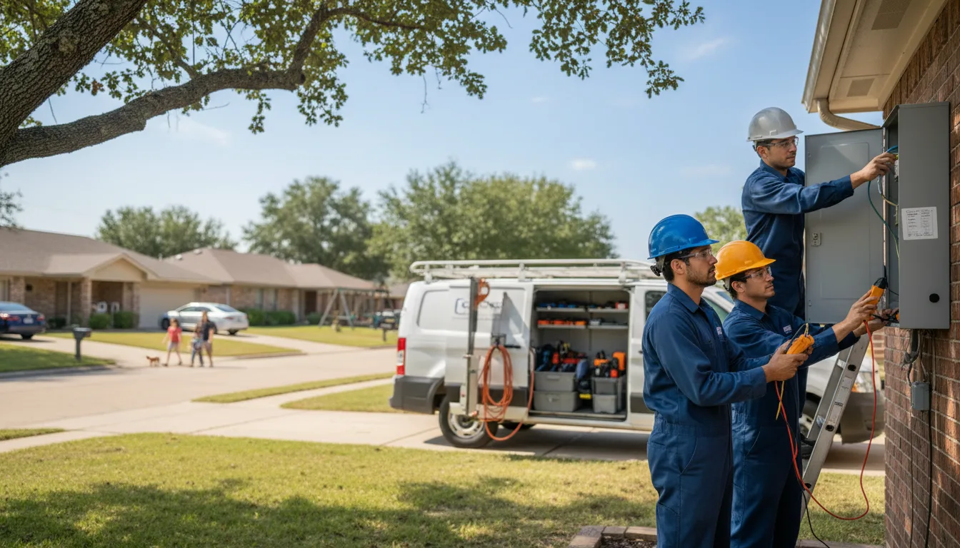 Certified electrician providing emergency electrical services in Churubusco, NY